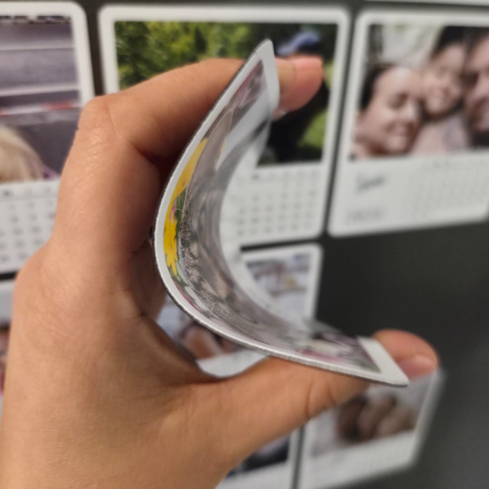 Calendar magnetic personalizat cu 12 poze