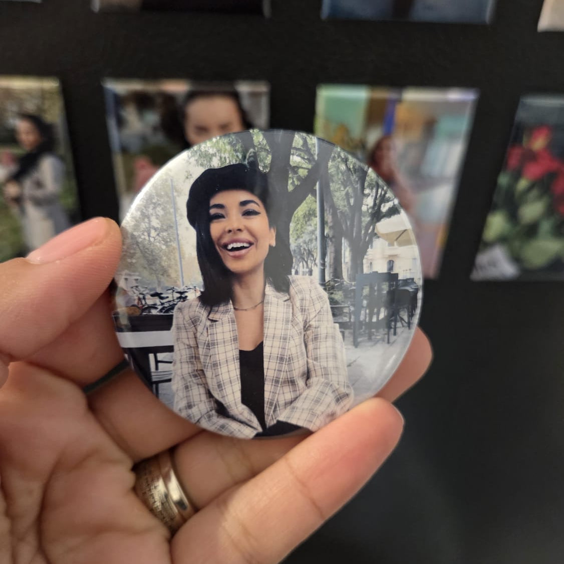 Desfăcător de sticle magnetic personalizat cu poză 59 mm (set 3 buc)