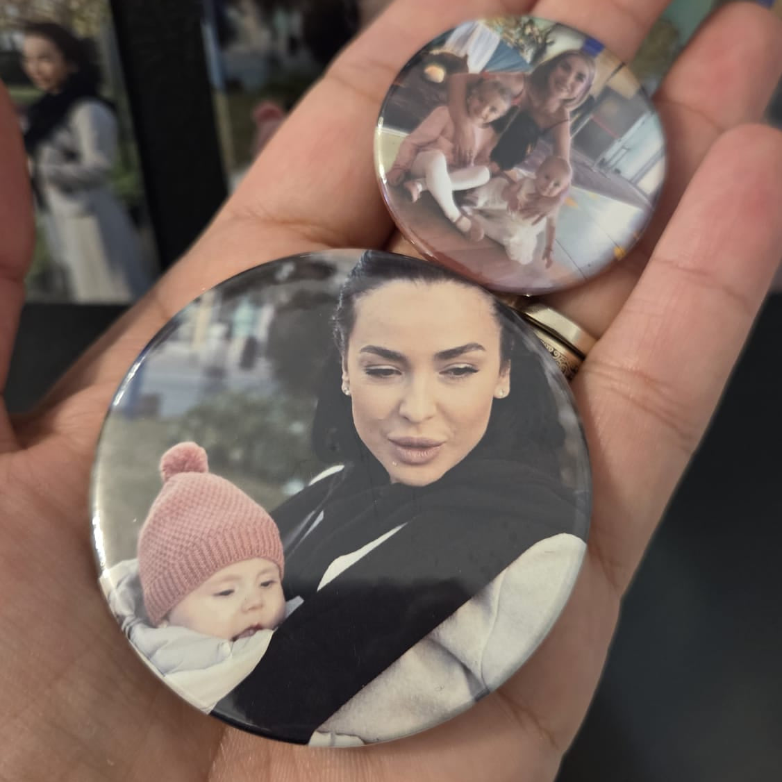 Insigne rotunde personalizate (set 5 buc)