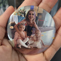 Oglindă de buzunar personalizată cu poză 59 mm (set 3 buc)